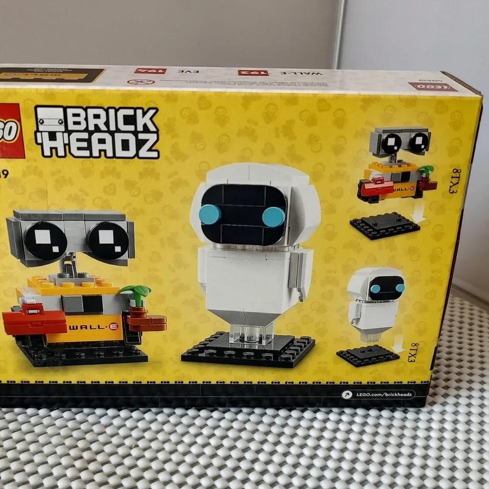 Lego Brick Headz 40619 Eve & WALL-E NWT Building Toy Set